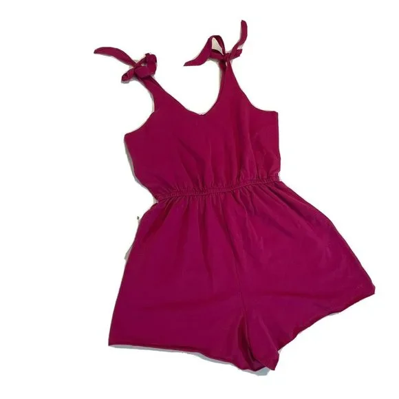 Vanilla Star Junior Terry Toe Romper Size Medium With Elastic Waist And Pockets - Picture 4 of 4
